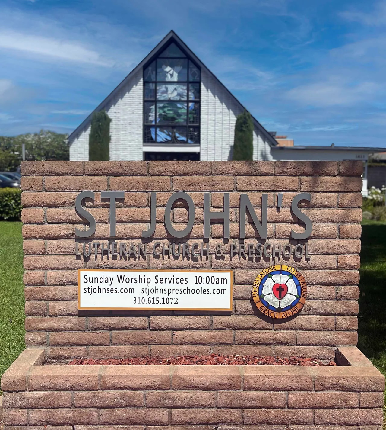 St. John's Lutheran Church & Preschool exterior sign
